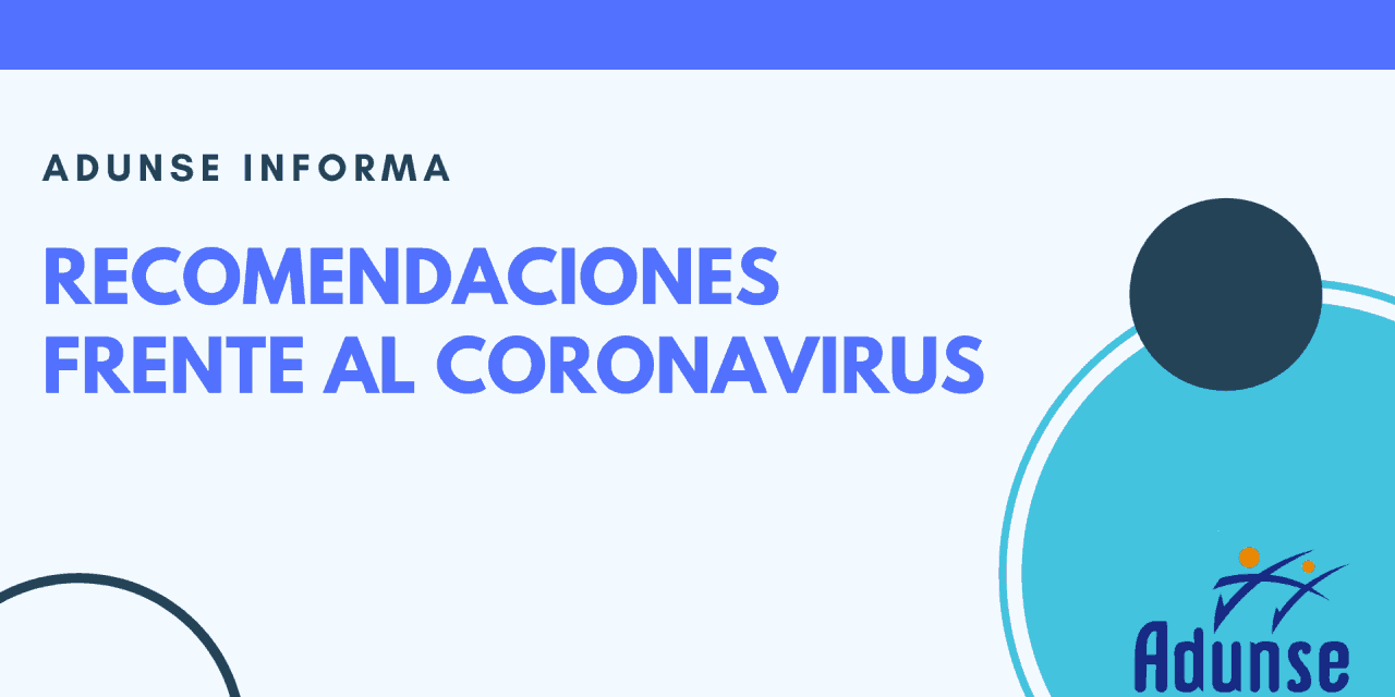 RECOMENDACIONES CONTRA EL CORONAVIRUS